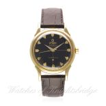 A GENTLEMAN'S 14K SOLID GOLD OMEGA CONSTELLATION CHRONOMETER WRIST WATCH CIRCA 1958, REF. 2852/