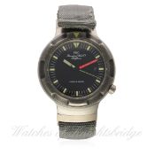 A RARE GENTLEMAN'S TITANIUM PORSCHE DESIGN IWC OCEAN 2000 GERMAN MILITARY BUND ATTACK DIVERS WRIST