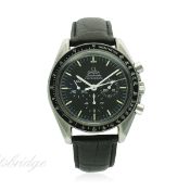 A GENTLEMAN'S STAINLESS STEEL OMEGA SPEEDMASTER PROFESSIONAL CHRONOGRAPH WRIST WATCH CIRCA 1991,