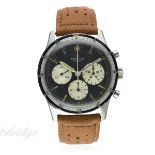 A RARE GENTLEMAN'S STAINLESS STEEL BREITLING CO PILOT CHRONOGRAPH WRIST WATCH CIRCA 1960s, REF.