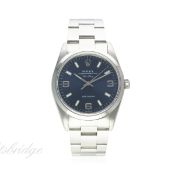 A GENTLEMAN'S STAINLESS STEEL ROLEX OYSTER PERPETUAL AIR KING PRECISION BRACELET WATCH CIRCA 2001,