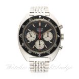 A RARE GENTLEMAN'S STAINLESS STEEL HEUER AUTAVIA CHRONOGRAPH BRACELET WATCH CIRCA 1970s, REF.