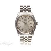 A GENTLEMAN'S STAINLESS STEEL ROLEX OYSTER PERPETUAL DATEJUST BRACELET WATCH CIRCA 1977, REF. 1603
D