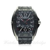 A RARE GENTLEMAN'S FRANCK MULLER CONQUISTADOR SPORT GPG TITANIUM WRIST WATCH CIRCA 2012, REF. 9900