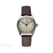 A GENTLEMAN'S STAINLESS STEEL ROLEX TUDOR OYSTER WRIST WATCH CIRCA 1940s, REF. 7903
D: Silver dial