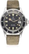 A RARE GENTLEMAN'S STAINLESS STEEL ROLEX TUDOR PRINCE OYSTERDATE "SNOWFLAKE" SUBMARINER WRIST