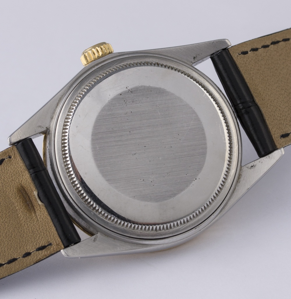 A GENTLEMAN'S STEEL & GOLD ROLEX OYSTER PERPETUAL DATEJUST WRIST WATCH CIRCA 1985, REF. 16013 " - Image 6 of 8