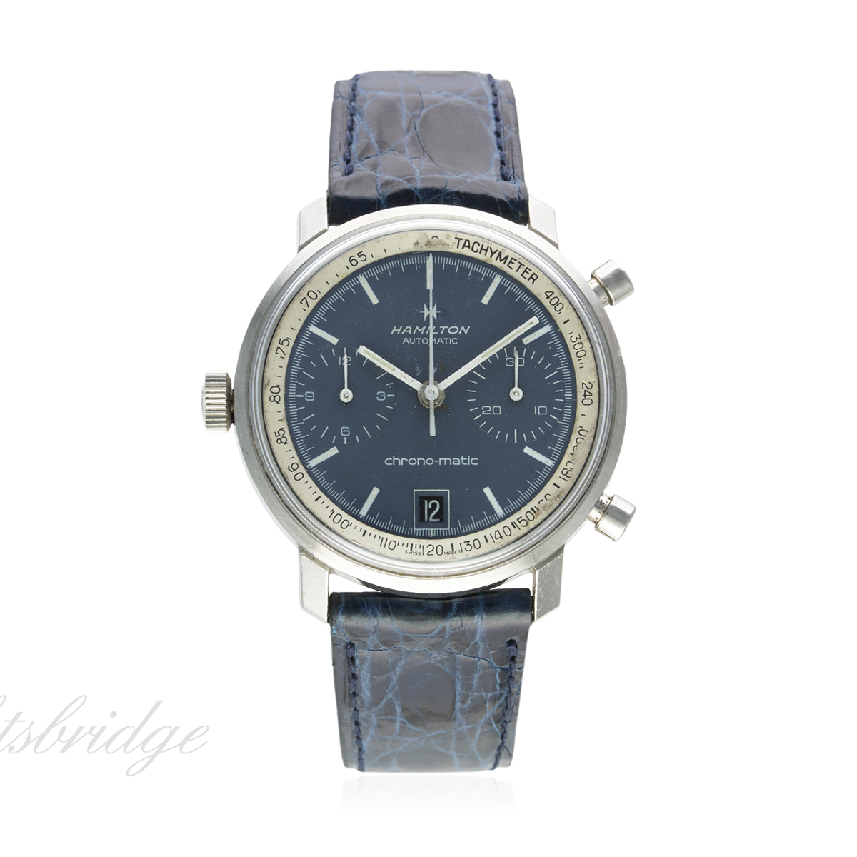 A GENTLEMAN'S STAINLESS STEEL HAMILTON CHRONO MATIC CHRONOGRAPH WRIST WATCH CIRCA 1960s, REF.