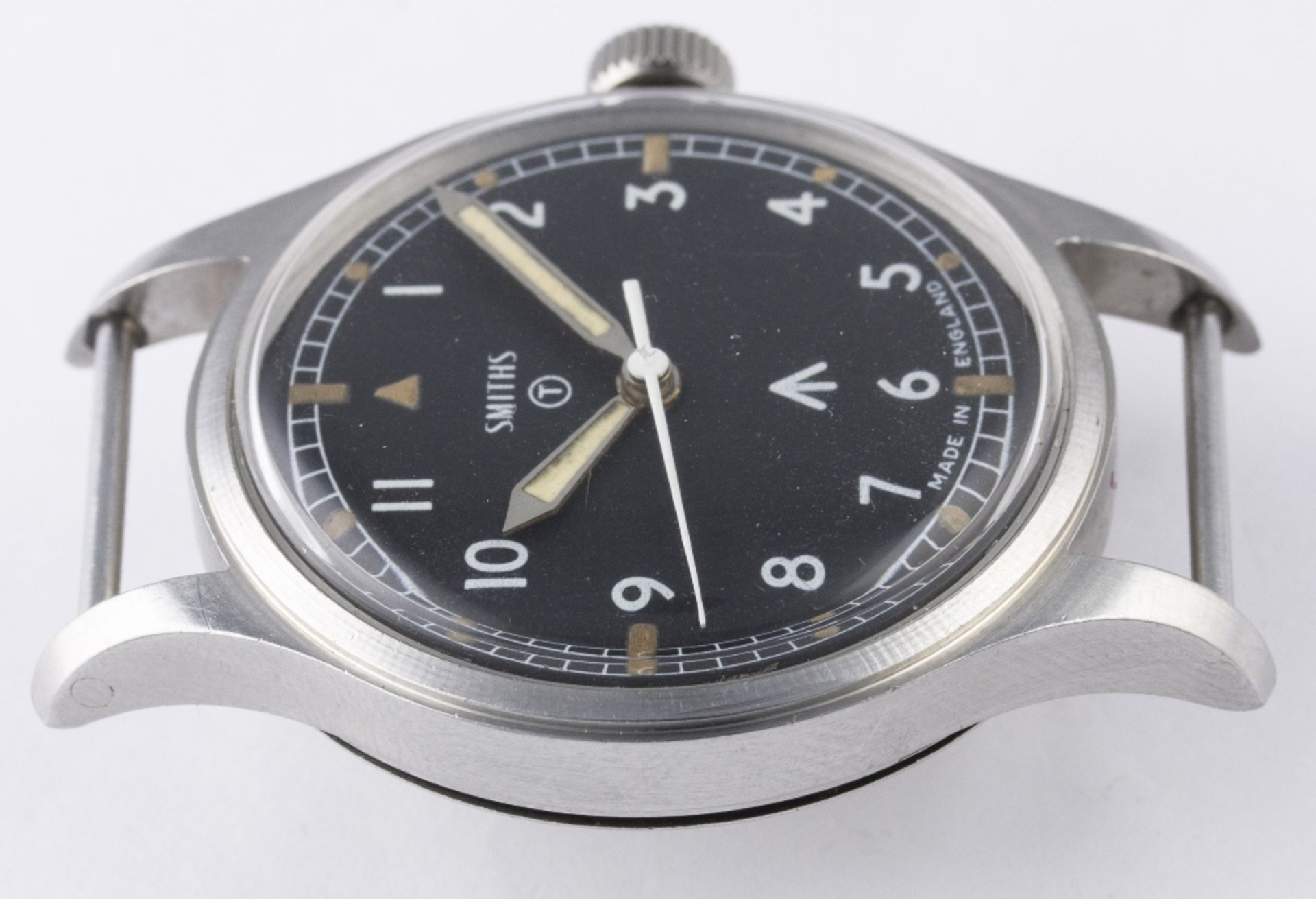 A GENTLEMAN'S STAINLESS STEEL BRITISH MILITARY SMITHS WRIST WATCH DATED 1968
D: Black dial with - Image 9 of 9