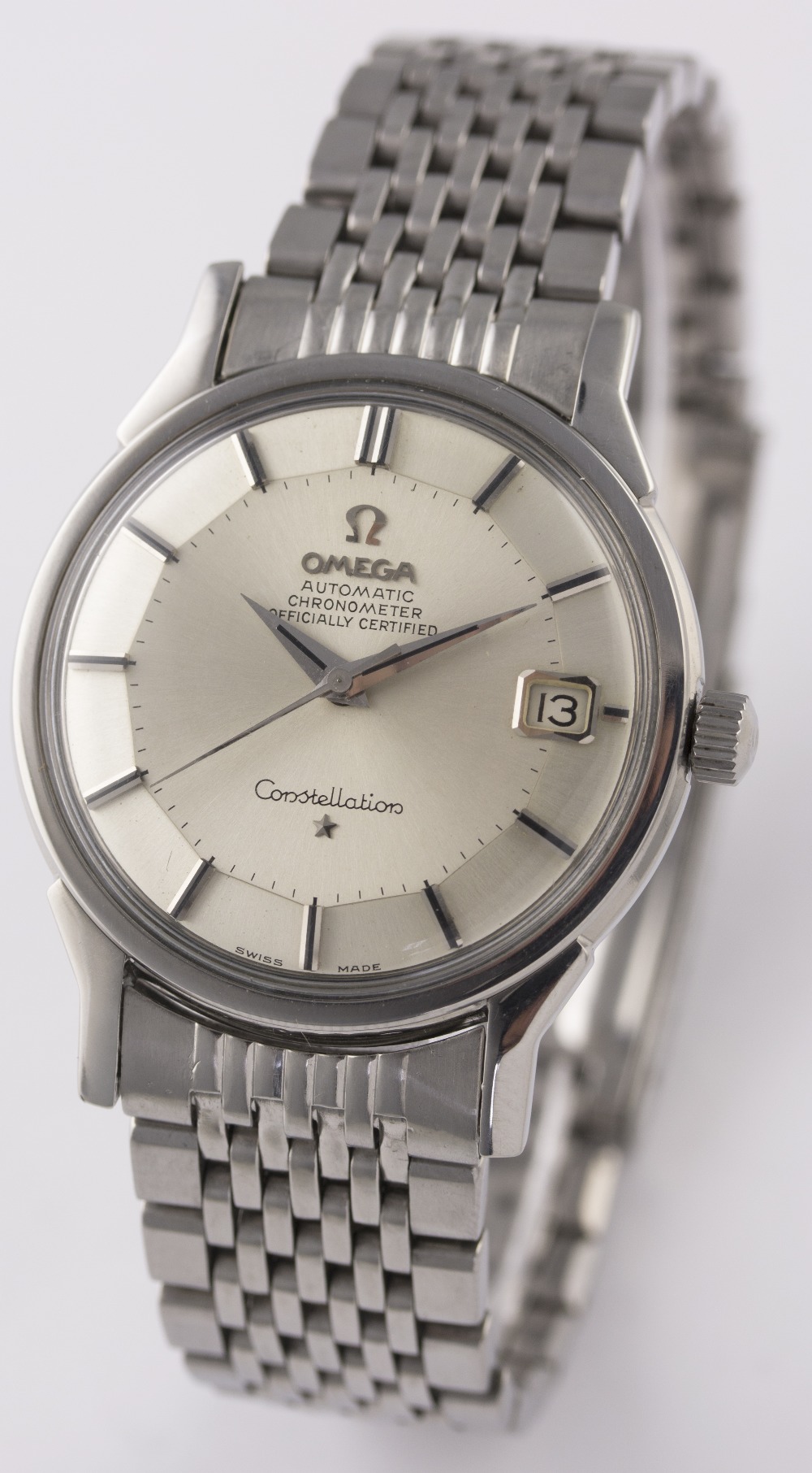 A GENTLEMAN'S STAINLESS STEEL OMEGA CONSTELLATION CHRONOMETER BRACELET WATCH CIRCA 1967, REF. 168. - Image 2 of 9