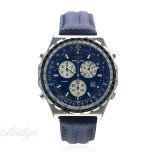 A GENTLEMAN'S STAINLESS STEEL BREITLING JUPITER PILOT QUARTZ CHRONOGRAPH ALARM WRIST WATCH CIRCA