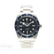 A GENTLEMAN'S STAINLESS STEEL ROLEX TUDOR BLACK BAY DIVERS BRACELET WATCH CIRCA 2014, REF. 79220B,