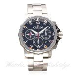 A GENTLEMAN'S STAINLESS STEEL CORUM ADMIRALS CUP COMPETITION AUTOMATIC CHRONOGRAPH BRACELET WATCH