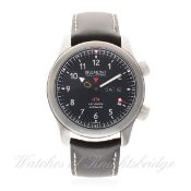 A GENTLEMAN'S STAINLESS STEEL BREMONT MARTIN MAKER MBII AUTOMATIC WRIST WATCH DATED 2010 WITH