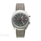 A GENTLEMAN'S STAINLESS STEEL OMEGA CHRONOSTOP DRIVERS WRIST WATCH CIRCA 1967, REF. 145.010
D: