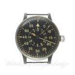 A RARE GERMAN MILITARY LUFTWAFFE B.UHR LACO NAVIGATORS WATCH CIRCA 1941, REF. FL23883 D: Type B