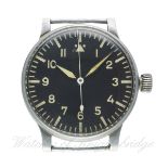 A RARE GERMAN MILITARY LUFTWAFFE B.UHR WEMPE NAVIGATORS WATCH CIRCA 1940, REF. FL23883 D: Type A