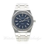 A GENTLEMAN'S STAINLESS STEEL AUDEMARS PIGUET ROYAL OAK BRACELET WATCH CIRCA 2008, REF. 15300
D: