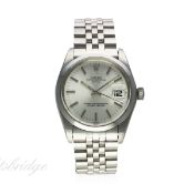 A GENTLEMAN'S STAINLESS STEEL ROLEX OYSTER PERPETUAL DATE BRACELET WATCH CIRCA 1973, REF. 1500
D: