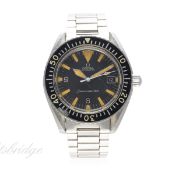 A RARE GENTLEMAN'S STAINLESS STEEL OMEGA SEAMASTER 300 BRACELET WATCH CIRCA 1969, REF. 166.0024