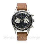 A RARE GENTLEMAN'S STAINLESS STEEL HEUER AUTAVIA CHRONOGRAPH WRIST WATCH CIRCA 1960s, REF. 3646 "