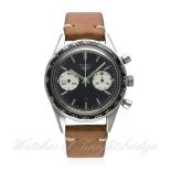 A RARE GENTLEMAN'S STAINLESS STEEL HEUER AUTAVIA CHRONOGRAPH WRIST WATCH CIRCA 1960s, REF. 3646 "