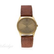 A GENTLEMAN'S 18K SOLID GOLD ROLEX CELLINI WRIST WATCH CIRCA 1970, REF. 3806
D: Champagne dial