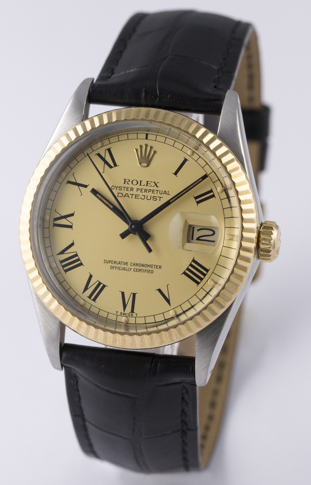 A GENTLEMAN'S STEEL & GOLD ROLEX OYSTER PERPETUAL DATEJUST WRIST WATCH CIRCA 1985, REF. 16013 " - Image 2 of 8