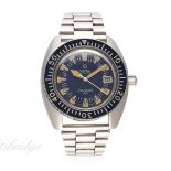 A RARE GENTLEMAN'S STAINLESS STEEL OMEGA SEAMASTER 120 "DEEP BLUE" BRACELET WATCH CIRCA 1970, REF.