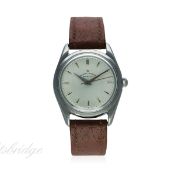 A GENTLEMAN'S STAINLESS STEEL FAVRE LEUBA ZENITH WRIST WATCH CIRCA 1950s, WITH ORIGINAL BOX
D: