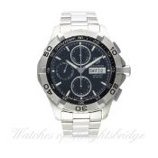 A GENTLEMAN'S STAINLESS STEEL TAG HEUER AQUARACER AUTOMATIC CHRONOGRAPH BRACELET WATCH CIRCA 2005,