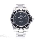 A GENTLEMAN'S STAINLESS STEEL ROLEX OYSTER PERPETUAL SUBMARINER BRACELET WATCH CIRCA 2004, REF.