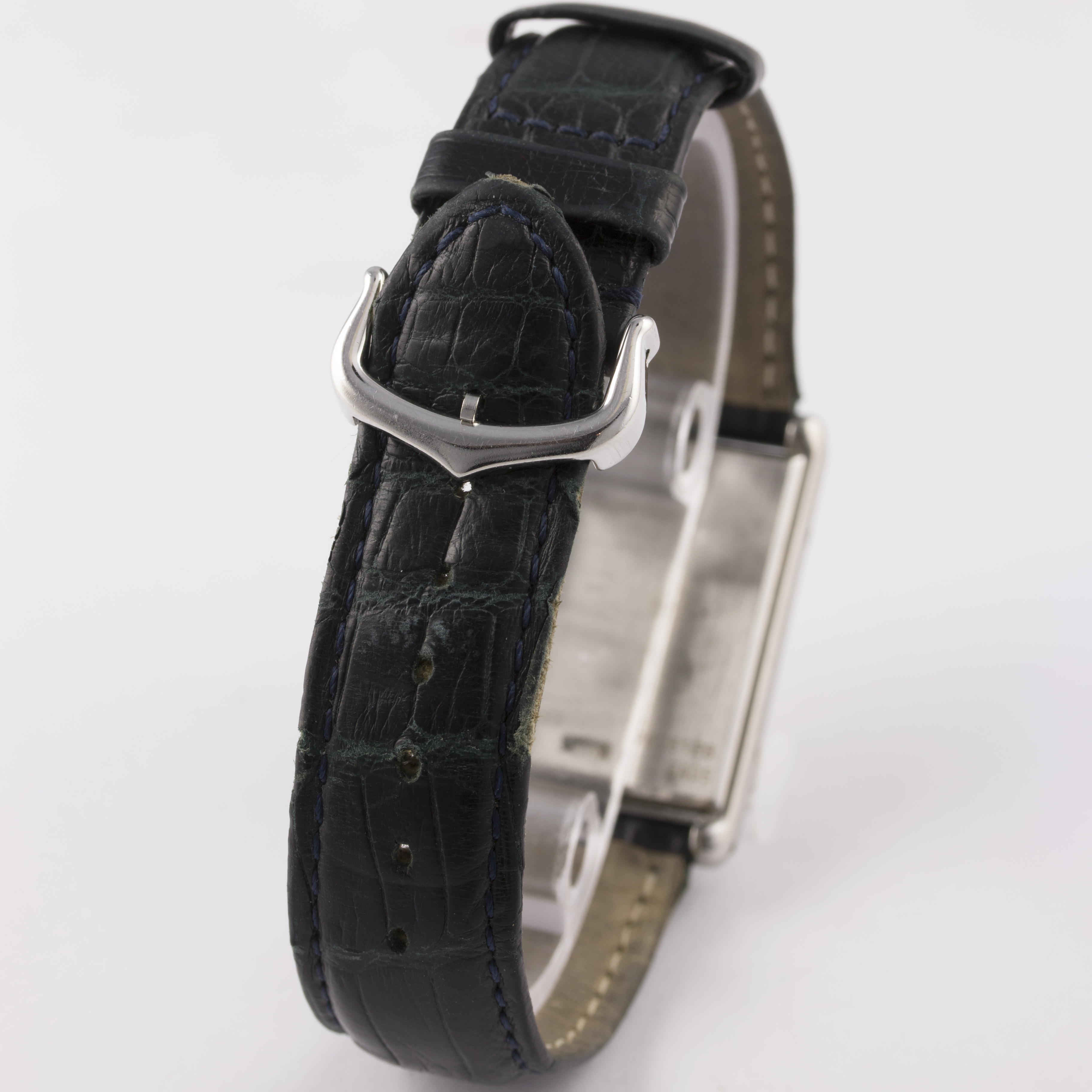 A MID SIZE STAINLESS STEEL CARTIER TANK BASCULANTE WRIST WATCH CIRCA 2002, REF. 2405
D: Silver - Image 7 of 8