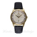A RARE GENTLEMAN'S 18K SOLID GOLD OMEGA GENEVE WRIST WATCH CIRCA 1954, REF. 2748 D: Two Tone