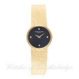 A LADIES 18K SOLID GOLD VACHERON CONSTANTIN BRACELET WATCH DATED 1981, WITH ORIGINAL PAPERWORK &