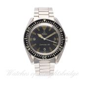 A RARE GENTLEMAN'S STAINLESS STEEL OMEGA SEAMASTER 300 BRACELET WATCH CIRCA 1968, REF. 165.024 D: