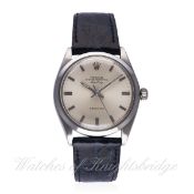 A GENTLEMAN'S STAINLESS STEEL ROLEX OYSTER PERPETUAL AIR KING PRECISION WRIST WATCH CIRCA 1967, REF.