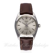 A GENTLEMAN'S STAINLESS STEEL ROLEX OYSTER PRECISION WRIST WATCH CIRCA 1966, REF. 6426 D: Silver