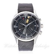 A GENTLEMAN'S STAINLESS STEEL VULCAIN CRICKET NAUTICAL ALARM WRIST WATCH CIRCA 2012 REF. 100107.