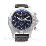 A GENTLEMAN`S STAINLESS STEEL BREITLING SUPER AVENGER CHRONOGRAPH WRIST WATCH CIRCA 2007, REF.