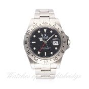 A GENTLEMAN'S STAINLESS STEEL ROLEX OYSTER PERPETUAL DATE EXPLORER II BRACELET WATCH CIRCA 1998,