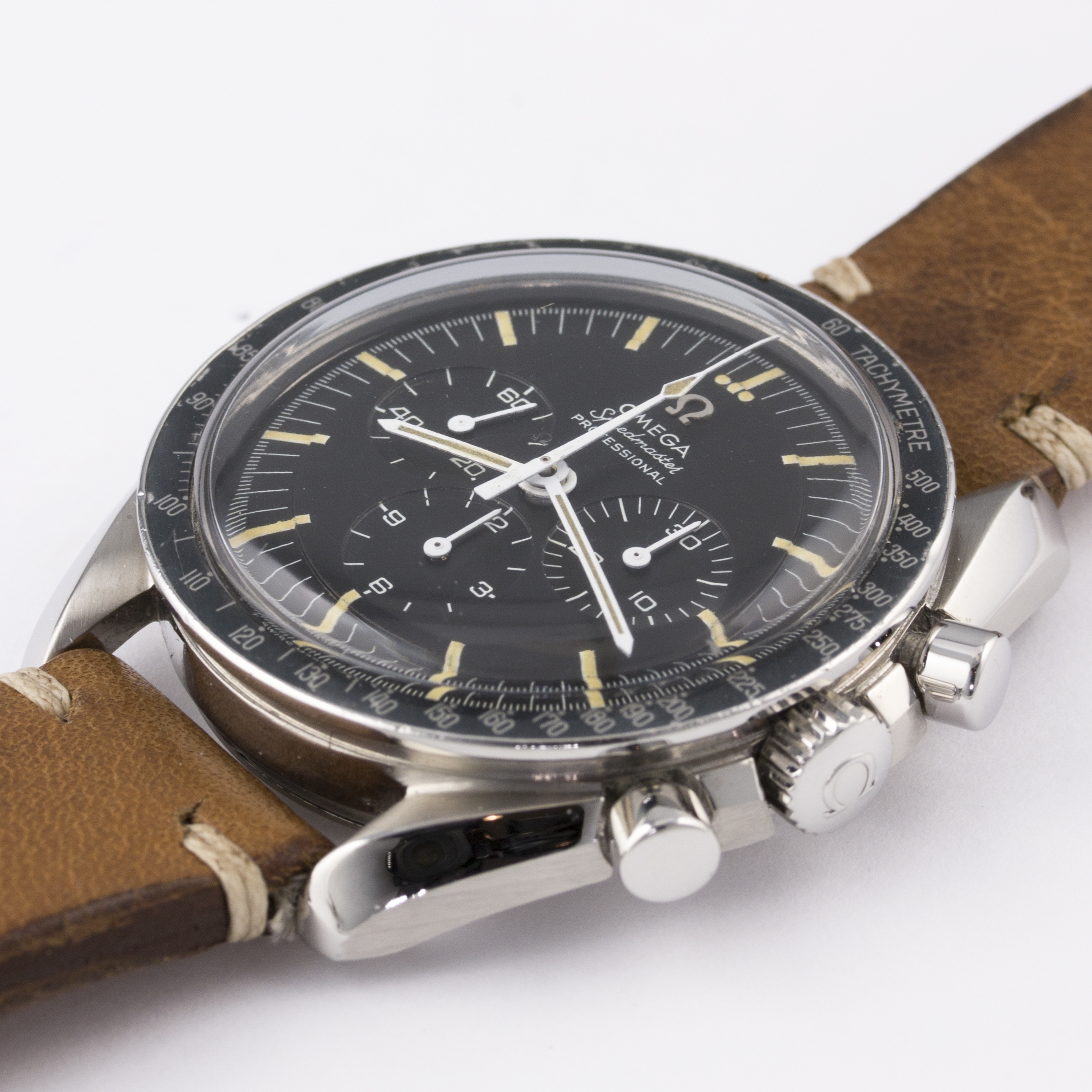 A RARE GENTLEMAN'S STAINLESS STEEL OMEGA SPEEDMASTER PROFESSIONAL CHRONOGRAPH WRIST WATCH, CIRCA - Image 4 of 9