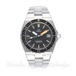 A RARE GENTLEMAN'S STAINLESS STEEL OMEGA SEAMASTER "BABY PLOPROF" DIVERS BRACELET WATCH CIRCA