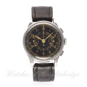 A RARE GENTLEMAN'S STAINLESS STEEL ROLEX ANTI MAGNETIQUE CHRONOGRAPH WRIST WATCH CIRCA 1940, REF.