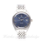 A RARE GENTLEMAN'S STAINLESS STEEL IWC YACHT CLUB BRACELET WATCH CIRCA 1970, REF. R 811 A D: Blue