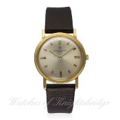 A GENTLEMAN'S 18K SOLID GOLD VACHERON & CONSTANTIN WRIST WATCH CIRCA 1960, REF. 6406
D: Silver