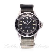 A RARE GENTLEMAN'S STAINLESS STEEL BRITISH MILITARY ROLEX OYSTER PERPETUAL SUBMARINER WRIST WATCH