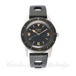 A RARE GENTLEMAN'S STAINLESS STEEL LONGINES NAUTILUS SKIN DIVER WRIST WATCH CIRCA 1957, WITH