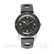 A RARE GENTLEMAN'S STAINLESS STEEL LONGINES NAUTILUS SKIN DIVER WRIST WATCH CIRCA 1957, WITH