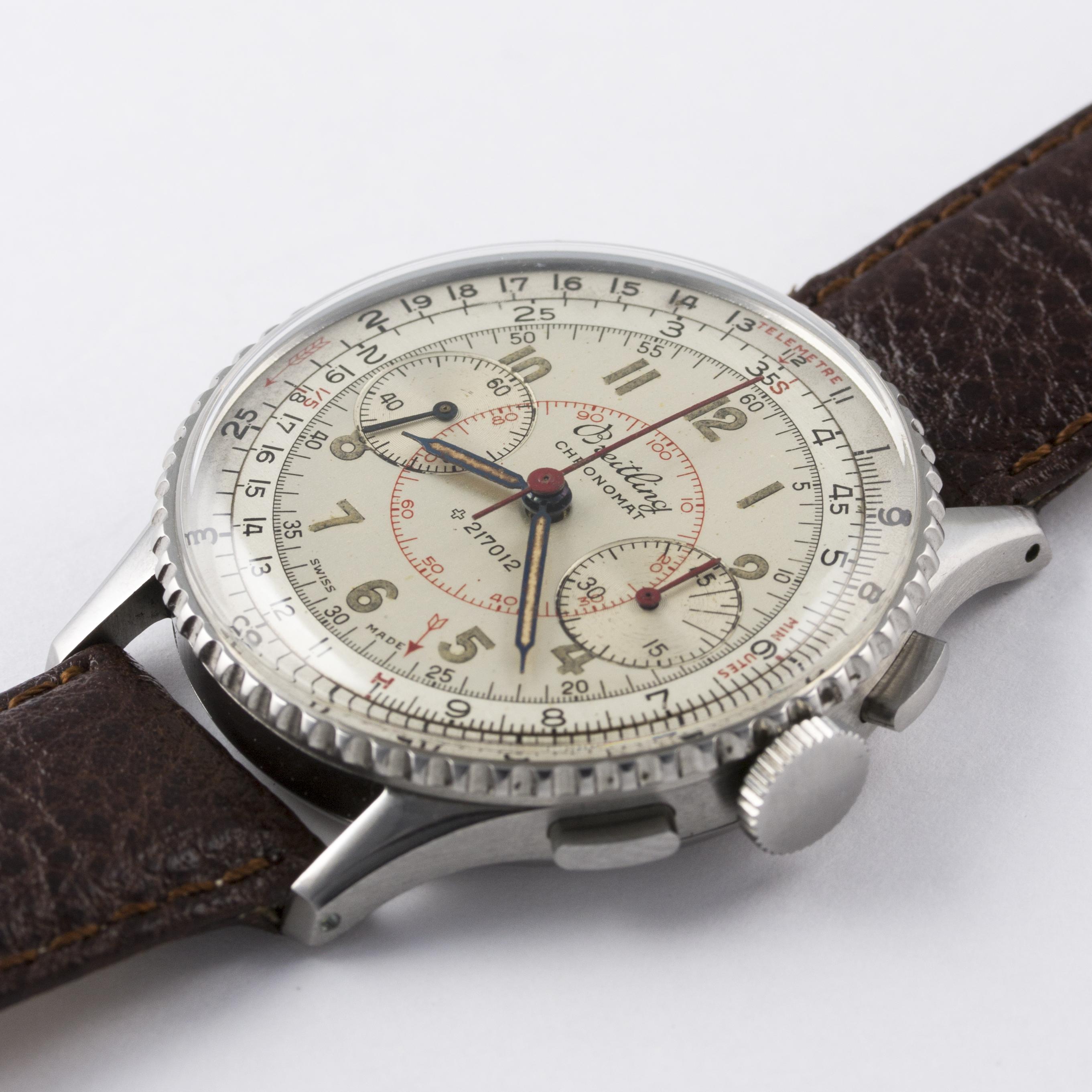 A RARE GENTLEMAN'S STAINLESS STEEL BREITLING CHRONOMAT CHRONOGRAPH WRIST WATCH CIRCA 1950s, REF. 769 - Image 3 of 8